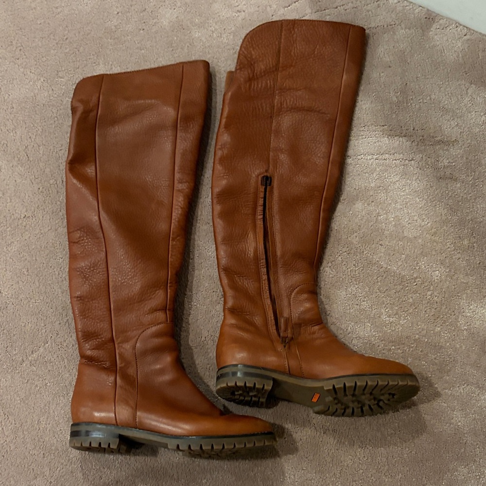 Cole Haan Chestnut Over the Knee Boots